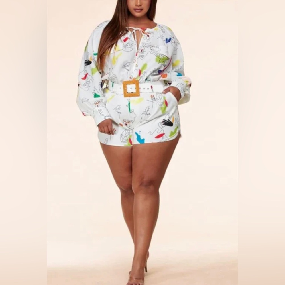Splash of Color Romper (L’ATISTE PLUS SIZE)